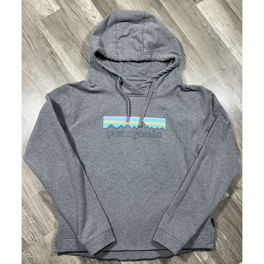 Patagonia Pastel P-6 Logo Uprisal Hoody‎ Regular Fit Gravel Heather Women's M